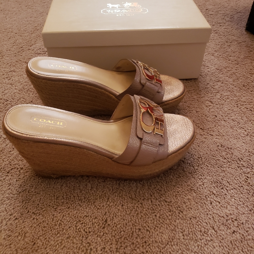 Coach women's wedge shoes - Picture 2 of 3